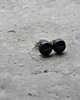 kolczyki wire wrapping Czarne kropki - sztyfty 1