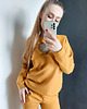 komplety damskie DRES BAWEŁNIANY SERCE I267 MUSZTARDA 1