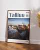 plakaty Minimalistyczny plakat Tallinn Estonia 3