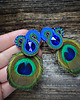 kolczyki soutache Peacock Eye-kolczyki soutache 3