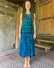 spódnice maxi Jedwabna Sukienka i Spódnica 2w1  Tie-Dye INDIGO 2