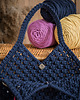 torby na ramię Makramowa torebka Beach Bag M granat 6