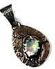 wisiory Opal w korze drzewa- wisiorek 2