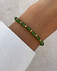 bransoletki z kamieni naturalnych Bransoletka na gumce jadeit zielony 2