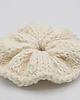 gumki do włosów Wełniana puchata scrunchie z błyszczącą nitką 2