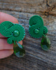 kolczyki soutache Zielone  kolczyki soutache 4