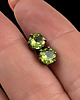 kolczyki srebrne Barocco- peridoty w czerni srebra 4