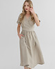 sukienki midi damskie Lniana Sukienka JASMINE NATURAL 3