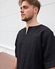 t-shirty męskie Tunika koszula lniana zmiękczana/ kreszowana Polski Len 2