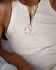 wisiory WAVES single BIG Circle / silver necklace 2