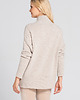 swetry damskie  Sweter wełniany z kaszmirem Saar Look 263 beż 2