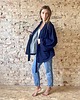 szlafroki damskie Szlafrok narzutka kimono z dresówki krótka 2