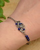 bransoletki wire wrapping Bransoletka lapis lazuli wire wrapping regulowana 3