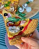 zabawki - inne Szydełkowy kawałek pizzy z szynką i dodatkami 2