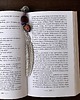 zakładki do książek Ekskluzywna zakładka do książki z czaroitem, ametystem i perłą Unikat 4