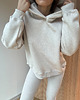 bluza z kapturem damska Bluza Soho light mocca melange z kapturem 3