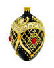 bombki Bombka choinkowa: Ekskluzywne jajo  Faberge z rubinem: czarne 1