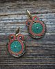 kolczyki soutache Małe kolczyki sutasz z ozdobnym guzikiem 4