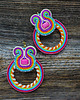 kolczyki soutache Nubi- duże i kolorowe kolczyki soutache 5