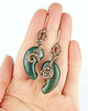 kolczyki wire wrapping Kolczyki z agatami 1