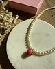 chokery Choker z pereł naturalnych z zawieszką owocem 3