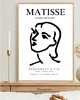 plakaty PLAKAT  dekoracyjny Matisse, wystawowy line art, 1