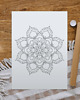 plakaty Plakat do Kolorowania Mandala Kwiatowa 50x70cm 1