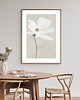 plakaty PLAKAT kwiat, dekoracja ścienna, szary obraz, minimalistyczna ozdoba 1