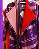 płaszcze damskie Krótki fioletowy płaszcz 3