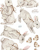 naklejki ścienne do pokoju dziecka Naklejki "Royal Bunnies-mini" 2