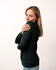 swetry damskie  Sweter Golf Wełniany OCELOT Zielony- damski półgolf 100% wełny merino 4