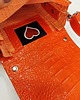 torebki mini Skórzana torebka etui na telefon pomarańczowa - Pheobe 1
