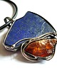 wisiory Bursztyn i lapis lazuli - wisiorek 3