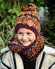 czapki dziecięce Czapka zimowa dla dziecka HAPPY "Ciemna Jesień" 1