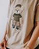 t-shirt damskie T-shirt oversize Tony Teddy dla mamy beige 2