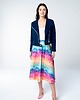 bluza bez kaptura damska Ramoneska damska Deep Blue granatowa z dresówki 3