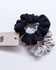 gumki do włosów 100% len, zestaw 2 scrunchie 1