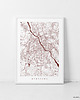 grafiki i ilustracje Warszawa - mapa miasta na prezent 3