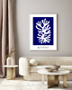grafiki i ilustracje PLAKAT indygo , abstrakcja, matisse, granatowy 2