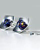 kolczyki wire wrapping Srebrne kolczyki z tytanem TITAN CRUSH 3