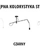 lampy wiszące Czarna lampa sufitowa na regulowanym ramieniu do kuchni RIO VELUR 5