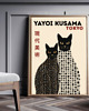 plakaty PLAKAT dekoracyjny czarne koty kropki abstrakcyjny  Yayoi Kusama,  poster 1