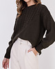 swetry damskie  Sweter w sportowym stylu - SWE322 zielony MKM 2