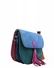 torby na ramię Torebka listonoszka zamszowa damska regulowany pasek kolorowa OLIVKA 1