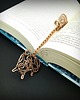 zakładki do książek Ozdobna miedziana zakładka do książki wire wrapping 3
