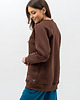 bluza bez kaptura damska Bluza basic ciepła ,,SEDA"  czekolada 2