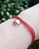 bransoletki ze szkła Bransoletka - Polska flaga - sznurki, czerwona 4