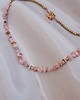 bransoletki z kamieni naturalnych Choker z surowym Opalem Różowym 1