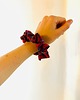gumki do włosów Pela' SCRUNCHIE Cozy czerwona w kratkę 5