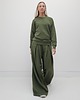 komplety damskie Sarai wygodny komplet bluza i szerokie spodnie z zakładkami Khaki 4